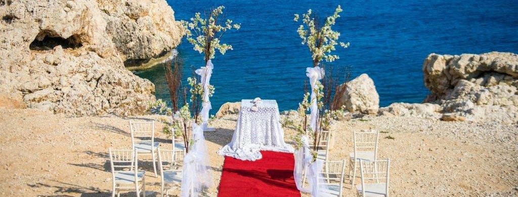 Book your wedding day in Ayii Anargyroi - Blue Lagoon Venue 